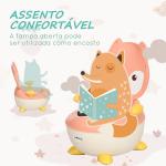 Bacio para Bebé de Aprendizagem Bacio para Criança de 6 - 36 Meses em Forma de Raposa 35,5x35x23 cm Rosa