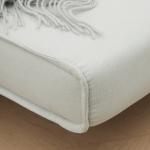 Poltrona 3 em 1 Sofá Cama Individual Dobrável com Encosto Ajustável em 6 Posições e Almofada 94x78x80 cm Bege