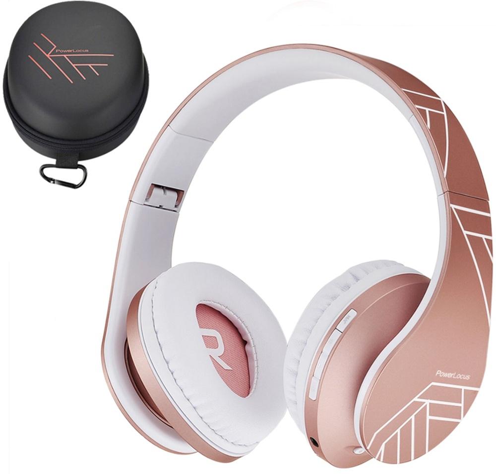 Auscultadores Infantil P2 (Rosa/Dourado) - POWERLOCUS