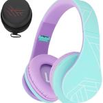 Auscultadores Infantil P2 (Turquesa/Roxo) - POWERLOCUS