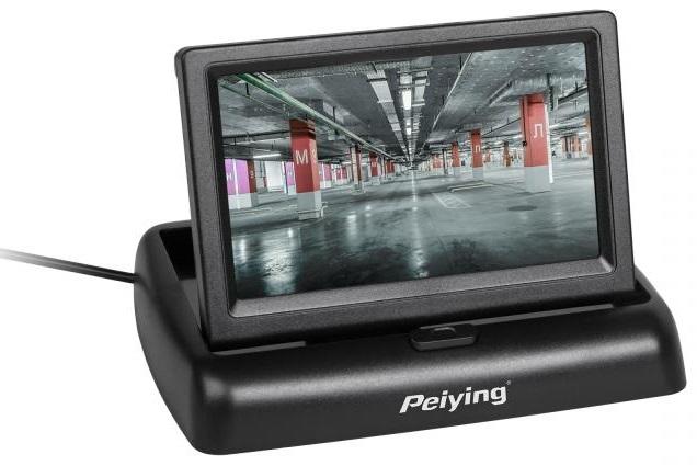 Monitor Auto TFT 4,3 12V Rebatível - Peiying