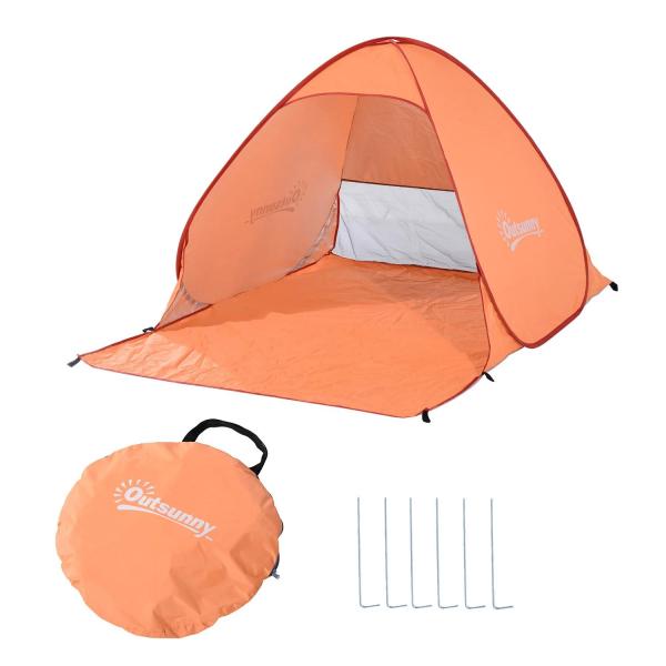 Tenda pop - up instantânea e portátil com janelas Tipo de refúgio para piquenique, praia e acampamento com proteção UV