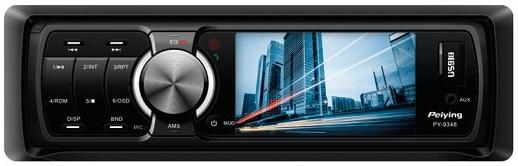 Auto Rádio TFT 3 RDS (4 x 35W) MP4/MP3/USB/SD/MMC/AUX - Peiying