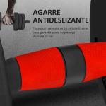 Conjunto de Halteres de 20 kg 2 em 1 com Barras de Conexão e Barra de Extensão Treinamento de Força e Levantamento de Pesos Preto