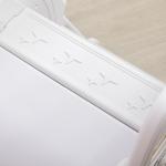 Escorregador para Crianças de 18 - 36 Meses com 3 Degraus Antiderrapantes 157x46,5x80 cm Cinza