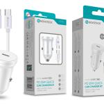 Kit Carregador Rápido para Carro NOVOTECK Q - 009T PD 35W - Inclui Cabo Usb - C to Type - C de 1m, Carregamento Eficiente e Seguro