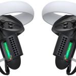 Controladores Q1 PRO - 2.2 c/ Bateria p/ Meta Quest 2 (Preto) - KIWI DESIGN