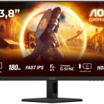 Monitor 23.8 G4 Q24G4RE Quad HD LED (Preto/Vermelho) - AOC