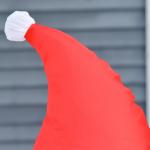 Pai Natal Insuflável de 1,2 m com Presente Decoração de Natal Iluminação LED 70x50x120cm Multicolorido