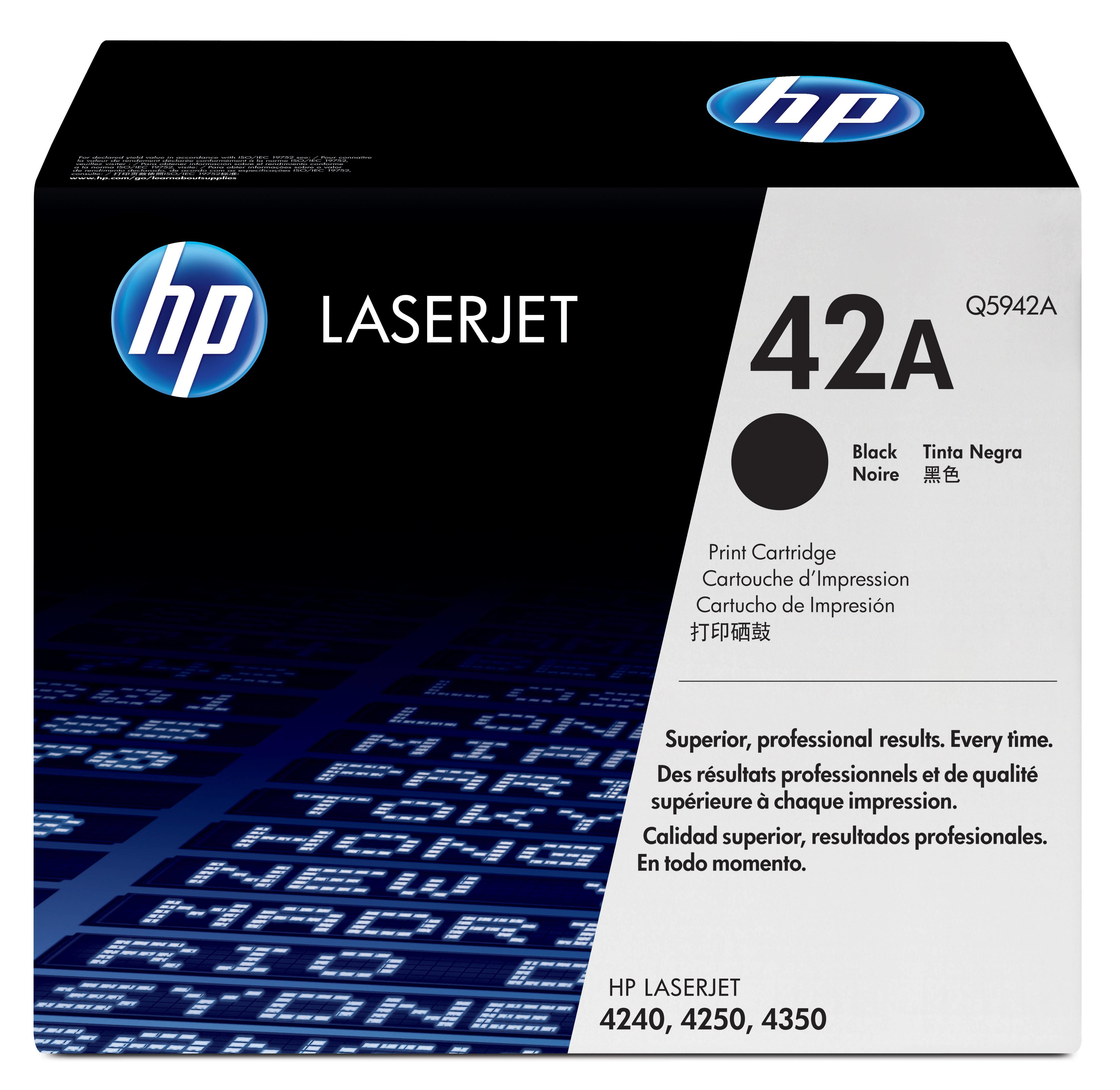 HP 42A Black LaserJet 10000páginas Preto