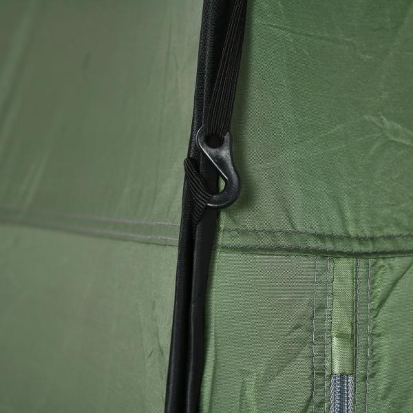 Tenda de Duche Tenda de Privacidade Portátil com 1 Gancho Bolso Bolsa de Transporte e UV20+ 126x124x189 cm Verde