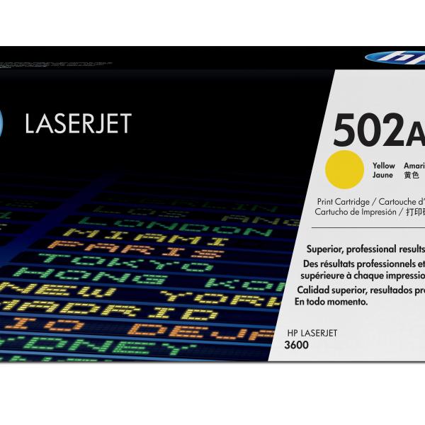 HP 502A Laser cartridge 4000páginas Amarelo