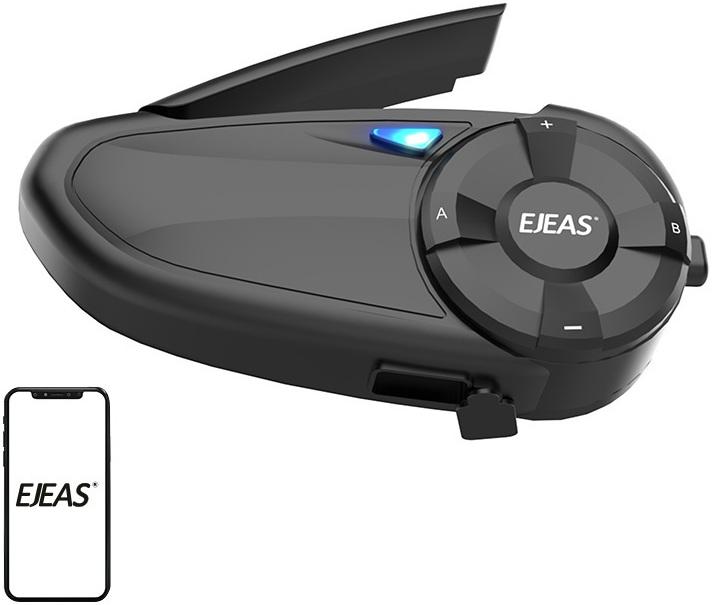 Intercomunicador Q7 p/ Capacete Motociclo (Preto) - EJEAS