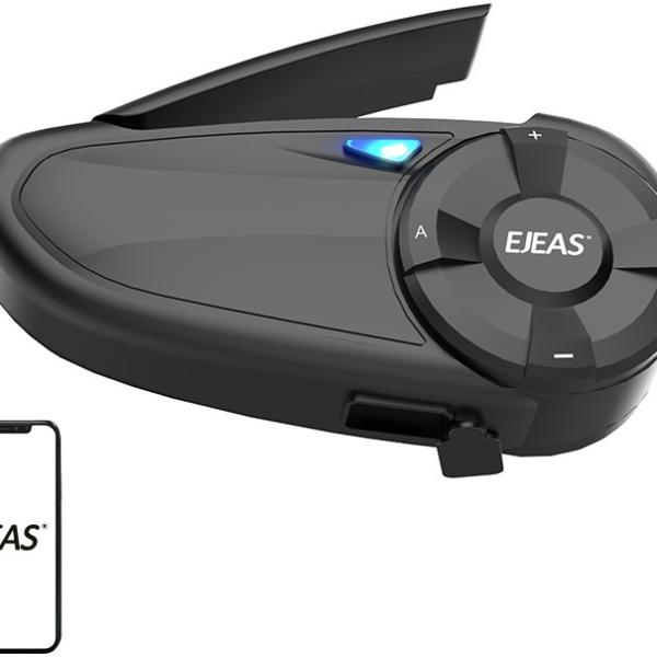 Intercomunicador Q7 p/ Capacete Motociclo (Preto) - EJEAS
