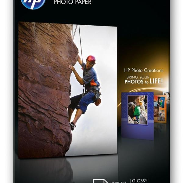 Papel Fotográfico de Lustro (25 Folhas) - HP