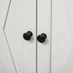 Aparador para Sala de Estar com Portas Duplas Gaveta e Prateleira Ajustável para Cozinha Dormitório 60x30x87,4 cm Branco