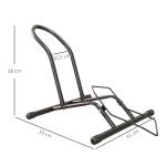 Estacionamento para Bicicletas Suporte para Bicicletas de Aço para Interior e Exterior 59x41x38 cm Preto