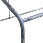 Galinheiro de Exterior Grande Área Aberta de 6 ㎡ para 4 - 6 Galinhas Galinheiro de Aço Galvanizado 3x2x2m