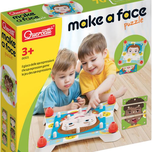 Jogo Faz o teu Puzzle Face 12 Expressões - QUERCETTI