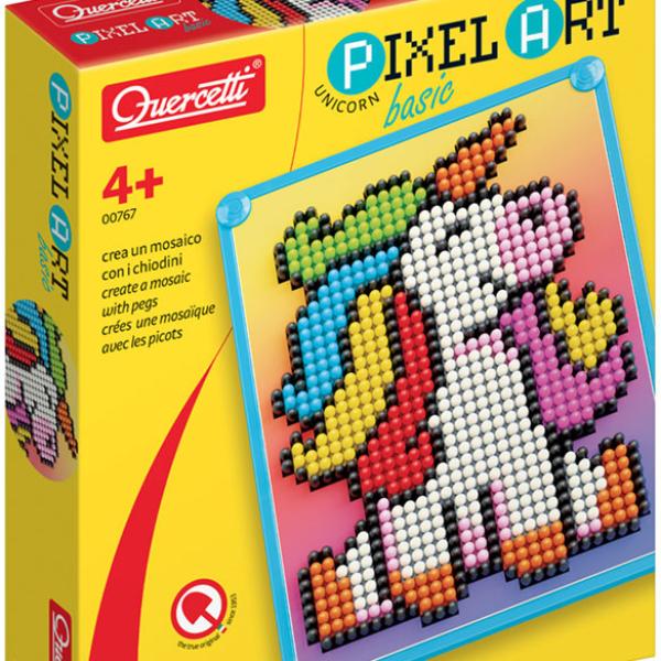 Pegs Pixel Art Basic Unicórnio 877 pcs - QUERCETTI