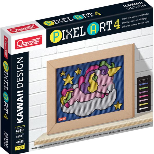 Pegs Pixel Art 4 Unicórnio 4800 pz - QUERCETTI