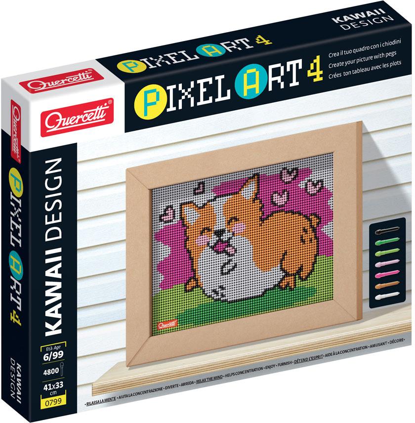 Pegs Pixel Art 4 Cão Corgi 4800 pz - QUERCETTI