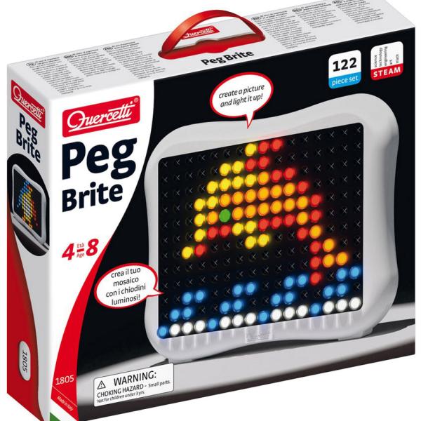 Peg Jogo Pinos Coloridos 122 pcs - QUERCETTI