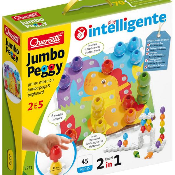 Puzzle Construção Jumbo Peggy 45 pcs - QUERCETTI