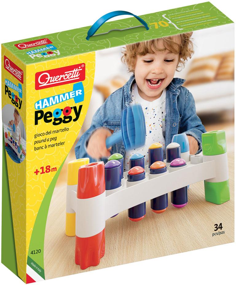 Jogo Peggy Martelo Divertido 34 pcs - QUERCETTI