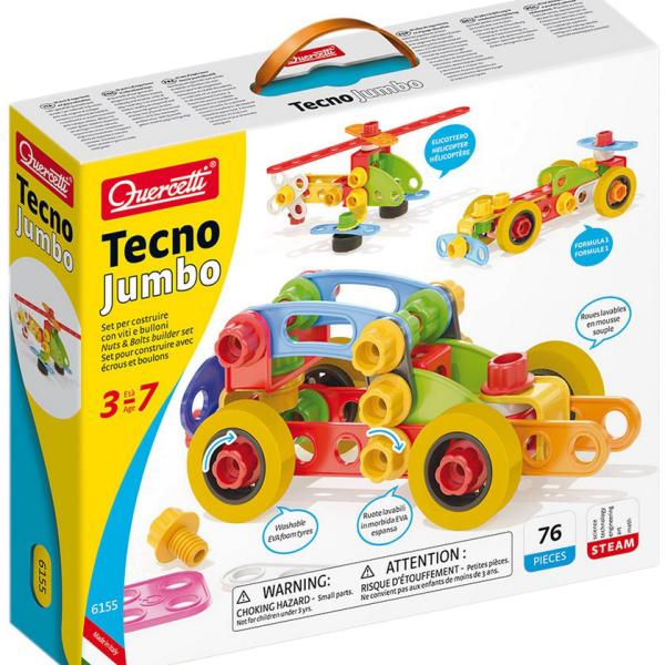 Tecno Jumbo Veículos 76 pcs - QUERCETTI