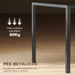 Mesa de Refeição de Vidro Mesa Retangular para 6 Pessoas com Pés de Metal 140x80x75 cm Preto
