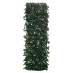 Vedação com Treliça Expansível de 2 Peças com Folhas Artificiais Parede de Folhas com Vime Decorativa Vedação de Privacidade 295x70 cm Verde