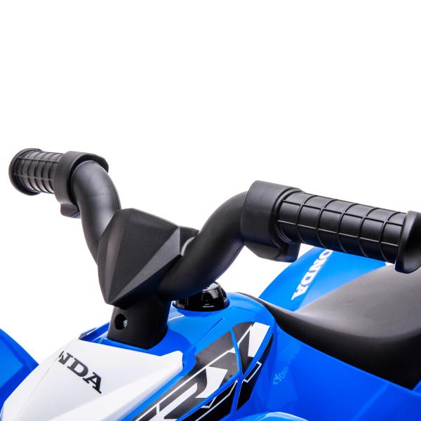 Quadriciclo Elétrico HONDA para Crianças de 18 - 36 Meses Quadriciclo Elétrico Infantil a Bateria 6V com Faróis LED Buzina Velocidade de 2,8km/h e Avance 65,5x35,5x43,5cm Azul