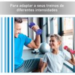 Jogo de 8 Halteres Hexagonais 4 Pares 2kg 1,5kg 1kg 0,5kg com Revestimento Pesos para Exercícios em Casa Academia Aço Multicolor