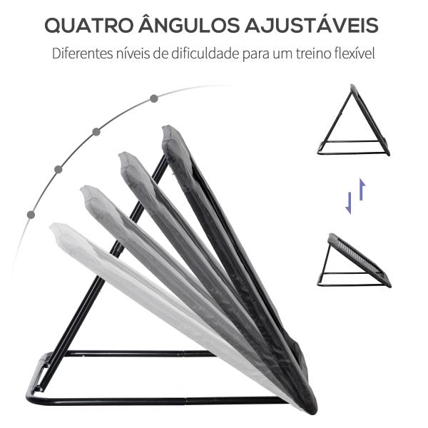 Rede de Rebote Dobrável com 4 Ângulos Ajustáveis para Treinamento de Futebol Beisebol 128x118x108 - 120cm Preto