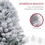 Árvore de Natal com Luzes LED 90 cm Árvore de Natal Artificial Nevado com 133 Ramos 14 Pinhas e Suporte de Metal Verde