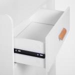 Aparador multiuso para cozinha sala de jantar 80x29,5x96cm Branco