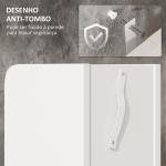 Coluna Casa de Banho com 3 Portas e 3 Prateleiras Abertas Coluna Auxiliar Estilo Moderno 15x17x120cm Branco