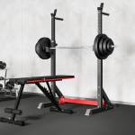 Barra de Pesos 70 kg Ajustáveis com 8 Discos de 1,5kg 5kg 10kg 15kg e 1 Barra para Treino de Força 170x40,5x40,5 cm Preto