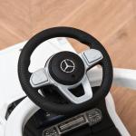 Carro de Passeio Carro Andador para Crianças acima de 12 Meses Mercedes G350 com Buzina Capô Removível Encosto e Suporte de Proteção 85,5x40,5x95cm Branco