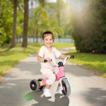 Bicicleta sem Pedais para Crianças dos 12 aos 36 Meses Bicicleta de Equilíbrio com Guiadores com Rotação Limitada a 60° 69x40x49 cm Rosa