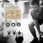 Peso Russo de 8 kg Kettlebell Preenchido de Areia com Punho Largo e Antiderrapante para Trenos em Casa e Ginásio 22x17x24 cm Preto