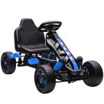 Kart a Pedais para Crianças com Embraiagem Automática Travão e Rodas Antiderrapantes em EVA 100x59x60,5 cm Azul
