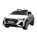 Carro Elétrico Audi E - Tron 12V para Crianças acima de 3 Anos com Controle Remoto Faróis Buzina Música MP3 TF USB e Abertura da Porta 3 - 8km/h 108x60x47cm Branco