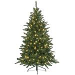 Árvore de Natal Artificial 150 cm com 220 Luzes LED 588 Ramos Árvore Natalina para Interior Verde