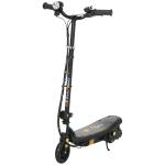Trotinete Elétrica Dobrável com Velocidade Máx. 12 km/h Motor 120 W Autonomia Máxima 10 km e Farol LED 75x48x93 - 105 cm Preto