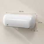 Aquecedor Elétrico de Parede 2000 W com 3 Modos, Ecrã LED, Termóstato, Temporizador e Oscilação Branco
