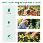 Mini Estufa para Cultivo de Plantas com 4 Janelas Estrutura em Aço e Cobertura de PE Anti - UV 200x80x45 cm Verde