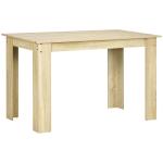 Mesa de Sala de Jantar para 4 - 6 Pessoas Estilo Moderno com Bancada de Melamina de Madeira Carga 50 kg 120x69x75 cm Carvalho