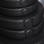 Conjunto de Halteres Pesos Fitness 40kg Ajustável Musculação com Barra de Aço e Discos para Ginásio Casa Preto e Prata